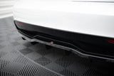 Maxton Design - Central Rear Splitter (with Vertical Bars) V.2 Tesla Model S Plaid MK1 (Facelift)