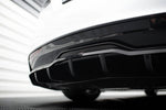 Maxton Design - Central Rear Splitter (with Vertical Bars) V.2 Tesla Model S Plaid MK1 (Facelift)