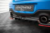 Maxton Design - Central Rear Splitter (with Vertical Bars) V.2 Toyota GR86 MK1