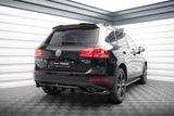 Maxton Design - Central Rear Splitter (with Vertical Bars) Volkswagen Touareg MK2