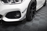 Maxton Design - Front Bumper Canards BMW Series 1 M-Pack / M140i F20 (Facelift)