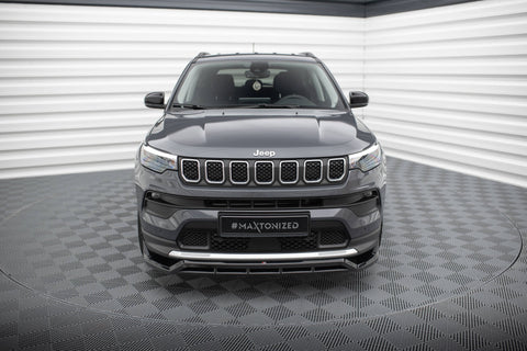 Central Rear Splitter (with vertical bars) Jeep Compass Limited Mk2  Facelift, Our Offer \ Jeep \ Compass \ Mk2 Facelift [2021-] \ Limited