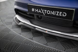 Maxton Design - Front Splitter Porsche Taycan Cross Turismo 4S