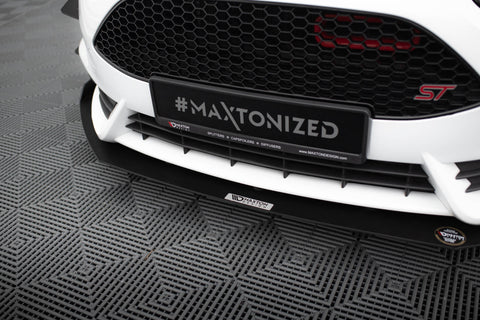 Maxton Design - Front Racing Splitter V.3 Ford Fiesta ST MK7 (Facelift)