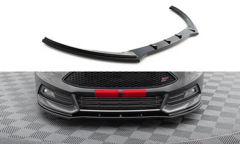 Maxton Design - Front Splitter V.1 Ford Focus ST MK3 (Facelift)