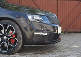 Maxton Design - Front Splitter V.1 Skoda Octavia RS MK3 Hatchback / Estate