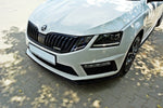 Maxton Design - Front Splitter V.1 Skoda Octavia RS MK3 Hatchback / Estate