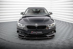 Maxton Design - Front Splitter V.2 BMW Series 4 Coupe / Gran Coupe / Cabrio F32/F36/F33