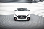 Maxton Design - Front Splitter V.2 Hyundai I30N MK3 Hatchback / Fastback