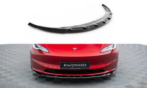 Maxton Design - Front Splitter V.2 Tesla Model 3 Project Highland (Facelift)