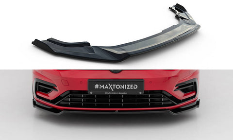 Maxton Design - Front Splitter V.2 Volkswagen Golf R / R-Line MK7.5