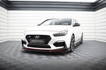 Maxton Design - Front Splitter V.3 Hyundai I30N MK3 Hatchback / Fastback