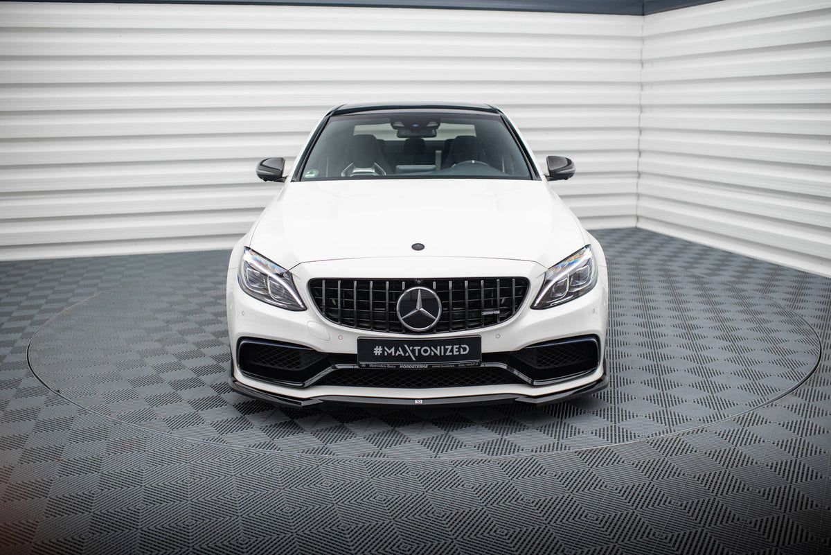 Maxton Design - Front Splitter V.3 Mercedes Benz C63 AMG Sedan/Estate ...