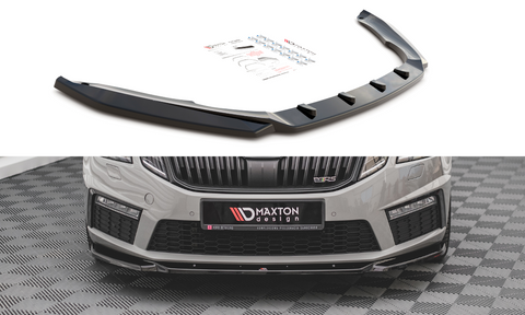 Maxton Design - Front Splitter V.3 Skoda Octavia RS MK3 (Facelift)