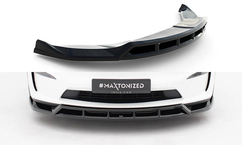 Maxton Design - Front Splitter V.3 Tesla Model X MK1 (Facelift) Front Spoiler Maxton Design royalty-bespoke.myshopify.com 