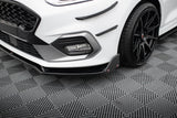 Maxton Design - Front Splitter + Flaps V.4 Ford Fiesta ST / ST-Line MK8