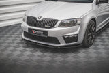 Maxton Design - Front Splitter V.4 Skoda Octavia RS MK3 Hatchback / Estate