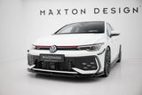 Maxton Design - Front Splitter V.4 Volkswagen Golf GTI / GTE / R-Line MK8 (Facelift)