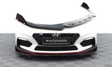 Maxton Design - Front Splitter + Flaps V.6 Hyundai I30N MK3 Hatchback / Fastback