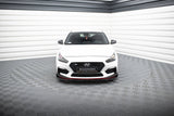 Maxton Design - Front Splitter + Flaps V.6 Hyundai I30N MK3 Hatchback / Fastback