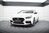 Maxton Design - Front Splitter + Flaps V.6 Hyundai I30N MK3 Hatchback / Fastback