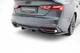 Maxton Design - Rear Splitter (with Vertical Bars) Audi A5 F5 (Facelift)