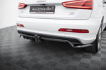 Maxton Design - Central Rear Splitter (with Vertical Bars) Audi Q3 S-Line 8U