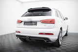 Maxton Design - Central Rear Splitter (with Vertical Bars) Audi Q3 S-Line 8U