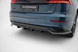 Maxton Design - Rear Splitter (with Vertical Bars) Audi Q8 MK1