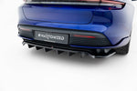 Maxton Design - Rear Splitter (with Vertical Bars) Porsche Taycan Turbo S MK1