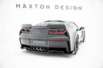 Maxton Design - Rear Splitter (with Vertical Bars) + Rear Side Splitters Chevrolet Corvette Z06 C7