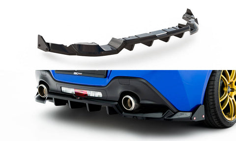 Maxton Design - Rear Splitter (with Vertical Bars) V.1 + Flaps Subaru BRZ MK2