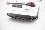 Maxton Design - Rear Splitter (with Vertical Bars) V.2 Tesla Model X MK1 (Facelift)