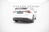 Maxton Design - Rear Splitter (with Vertical Bars) V.2 Tesla Model X MK1 (Facelift)