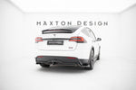 Maxton Design - Rear Splitter (with Vertical Bars) V.2 Tesla Model X MK1 (Facelift)