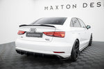 Maxton Design - Rear Valance Audi A3 Sedan 8V Facelift (Version with Dual Exhaust on One Side)