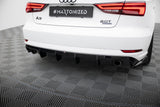 Maxton Design - Rear Valance Audi A3 Sedan 8V Facelift (Version with Single Exhaust on Both Sides)