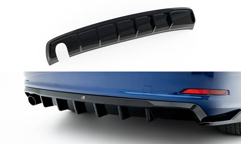 Maxton Design - Rear Valance Audi A3 Sedan 8V (Single Exhaust on One Side Version)