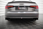 Maxton Design - Rear Valance Audi A4 B9 (Version with Single Exhaust on Both Sides)