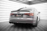 Maxton Design - Rear Valance Audi A4 B9 (Version with Single Exhaust on Both Sides)