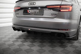 Maxton Design - Rear Valance Audi A4 B9 (Version with Single Exhaust on Both Sides)