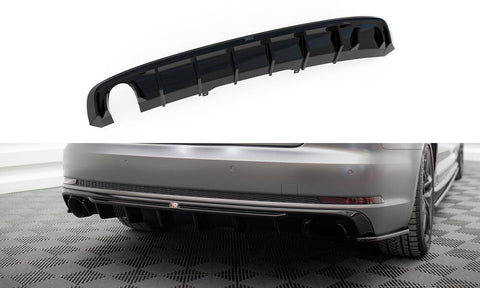 Maxton Design - Rear Valance Audi A4 B9 (Version with Single Exhaust on One Side)