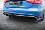 Maxton Design - Rear Valance Audi A4 S-Line Sedan / Avant B8 (Version with Dual Exhaust on One Side)