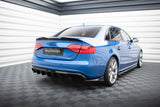 Maxton Design - Rear Valance Audi A4 S-Line Sedan / Avant B8 (Version with Dual Exhaust on One Side)