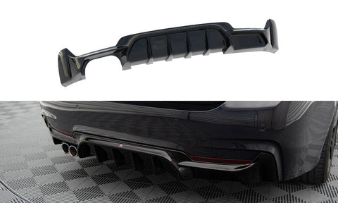 Maxton Design - Rear Valance BMW Series 4 Coupe / Gran Coupe / Cabrio M-Pack F32 / F36 / F33 (version with exhaust on one side)