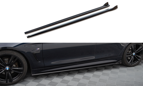Maxton Design - Side Skirts Diffusers V.3 BMW Series 4 Gran Coupe / Coupe / Cabrio M-Pack F36 / F32 / F33