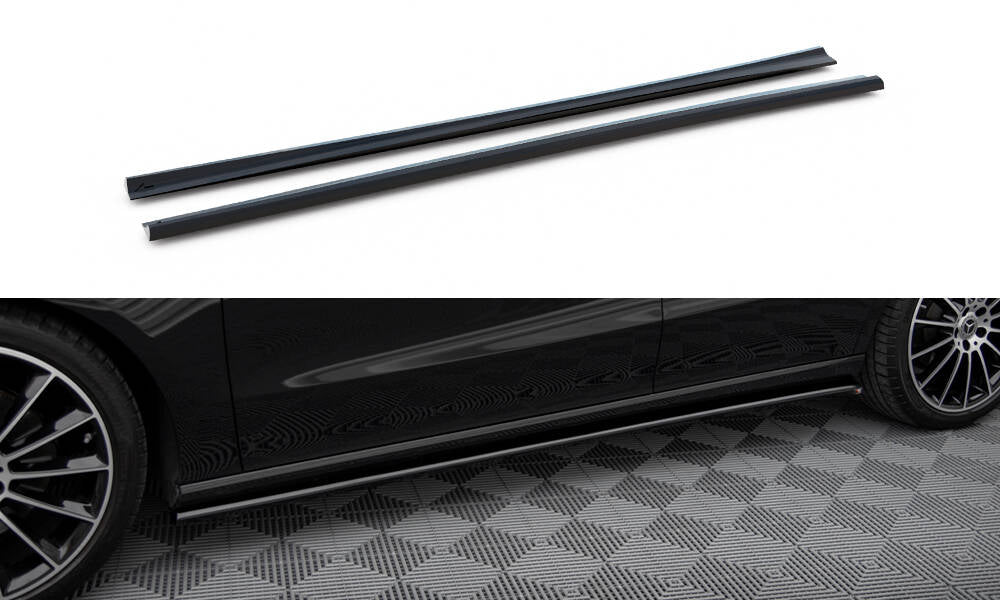 Maxton Design - Side Skirts Diffusers Mercedes Benz CLA-Class C118 ...