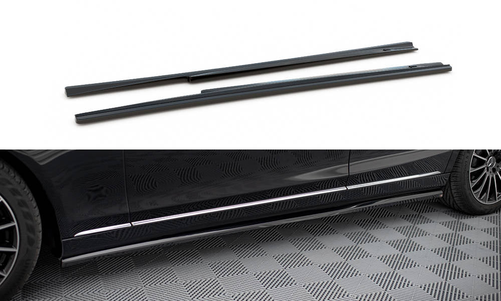 Maxton Design - Side Skirts Diffusers Mercedes Benz S-Class W222 ...