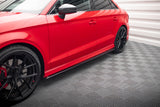 Maxton Design - Side Skirts Diffusers V.1 Audi S3 / A3 S-Line 8V / 8V FL Sedan