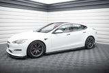 Maxton Design - Side Skirts Diffusers V.1 Tesla Model S Plaid MK1 (Facelift)